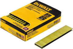 DeWALT - 1" Long x 1/4" Wide, 18 Gauge Crowned Construction Staple - Steel, Copper Finish, Chisel Point - Benchmark Tooling