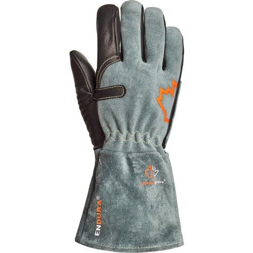 Extended gauntlet MIG welding gloves that stand up to heat, cuts and punctures