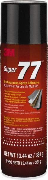 3M - 13.44 oz Aerosol Clear Spray Adhesive - High Tack, 150°F Heat Resistance - Benchmark Tooling