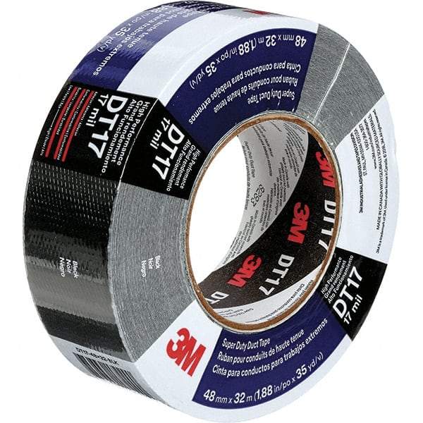 3M - 2" x 54.8m Silver Duct Tape - 8 mil, Rubber Adhesive, Polyethylene Film Backing, Series DT8 - Benchmark Tooling