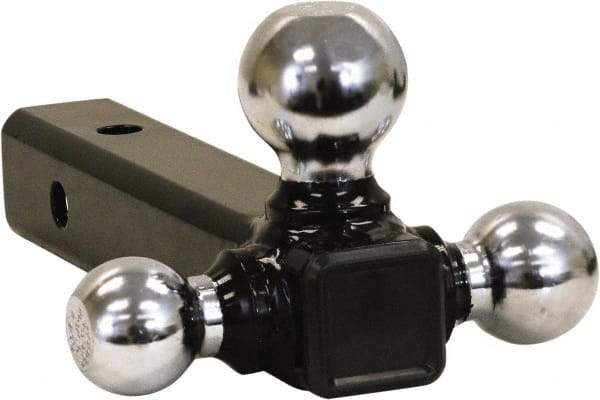 Buyers Products - 6,000, 7,500 & 10,000 Lb Capacity, 9-1/4" Long, 2" Shank, Triball Hitch Drawbar - Vehicle Class 3 & 4, 5/8" Ball Hole Diam, 1-7/8, 2 & 2-5/16" Ball Diam - Benchmark Tooling