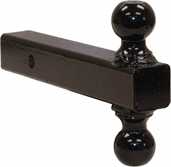 Buyers Products - 7,500 & 10,000 Lb Capacity, 9-1/2" Long, 2" Shank, Double Ball Hitch Drawbar - Vehicle Class 3 & 4, 5/8" Ball Hole Diam, 2 & 2-5/16" Ball Diam - Benchmark Tooling