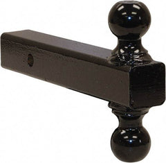 Buyers Products - 7,500 & 10,000 Lb Capacity, 9-1/2" Long, 2" Shank, Double Ball Hitch Drawbar - Vehicle Class 3 & 4, 5/8" Ball Hole Diam, 2 & 2-5/16" Ball Diam - Benchmark Tooling