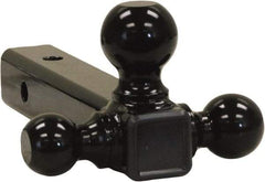 Buyers Products - 6,000, 7,500 & 10,000 Lb Capacity, 9-1/2" Long, 2" Shank, Triball Hitch Drawbar - Vehicle Class 3 & 4, 5/8" Ball Hole Diam, 1-7/8, 2 & 2-5/16" Ball Diam - Benchmark Tooling