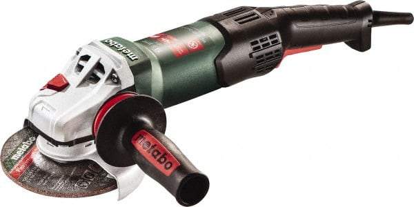 Metabo - 5" Wheel Diam, 10,000 RPM, Corded Angle & Disc Grinder - 5/8-11 Spindle, 120 Volts, 14.5 Amps - Benchmark Tooling