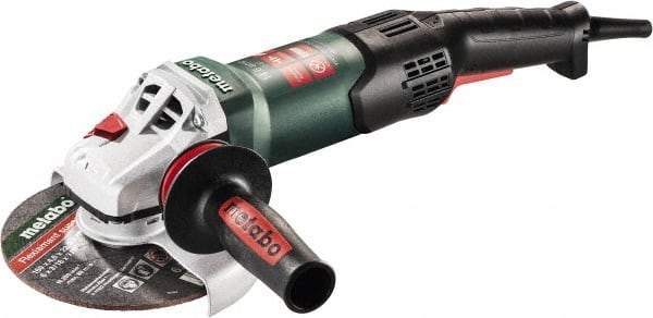 Metabo - 6" Wheel Diam, 9,600 RPM, Corded Angle & Disc Grinder - 5/8-11 Spindle, 120 Volts, 14.6 Amps - Benchmark Tooling