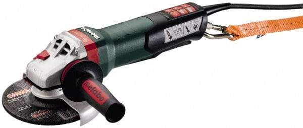 Metabo - 6" Wheel Diam, 9,600 RPM, Corded Angle & Disc Grinder - 5/8-11 Spindle, 120 Volts, 14.5 Amps - Benchmark Tooling