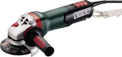 Metabo - 5" Wheel Diam, 11,000 RPM, Corded Angle & Disc Grinder - 5/8-11 Spindle, 120 Volts, 14.5 Amps - Benchmark Tooling