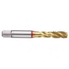 1-1/4-7 2B 5-Flute PM Cobalt Red Ring Semi-Bottoming 40 degree Spiral Flute Tap-TiN - Benchmark Tooling