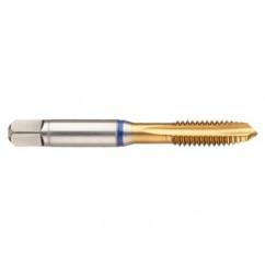 14702 3B 3-Flute Cobalt Blue Ring Spiral Point Plug Tap-TiN - Benchmark Tooling