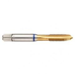 42437 3B 3-Flute Cobalt Blue Ring Spiral Point Plug Tap-TiN - Benchmark Tooling