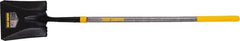 True Temper - 10-3/8" High x 9-3/4" Wide Square Steel Shovel - 45" Long Wood Straight Handle, Turned - Benchmark Tooling