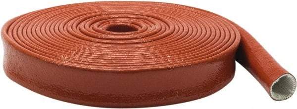 Atlantex - 1-3/4" ID Red/Orange Knit Firesleeve for Hoses - 50' Long, -65 to 500°F - Benchmark Tooling