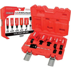 Freud - Hole Saw Kits Minimum Saw Diameter (Inch): 7/8 Maximum Saw Diameter (Inch): 2 - Benchmark Tooling