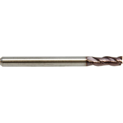 1 mm Dia. × 4 mm Shank × 1.5 mm DOC × 50 mm OAL, Carbide, ALtima® 52, 3 Flute, Straight, Square, Solid End Mill - Exact Industrial Supply