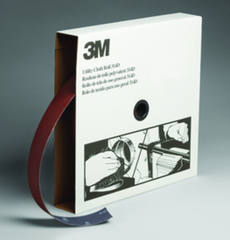 1" x 50 yds - P100 Grit - Aluminum Oxide - J Weight - Utility Cloth Roll 314D - Benchmark Tooling