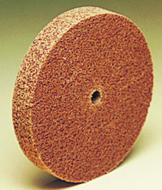 3" - MED Grit - Aluminum Oxide - Cut & Polish Unitized Wheel - Benchmark Tooling