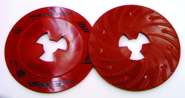 7" - Extra Hard Red - Disc Pad Face Plate Ribbed - Benchmark Tooling