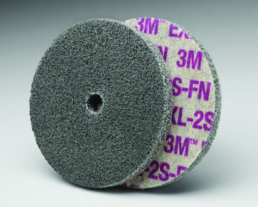 6 x 1 x 1/2" - 2SFIN Grade - Scotch-Brite™ EXL Unitized Deburring Wheel - Benchmark Tooling