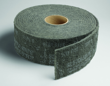 4'' x 30 ft. - Grade S Very Fine Grit - Scotch-Brite Clean & Finish Non Woven Abrasive Roll - Benchmark Tooling