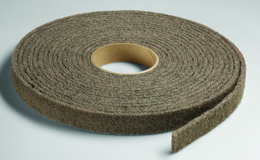 2'' x 30 ft. - Grade A Medium Grit -ium Grit - Scotch-Brite Cut & Polish Non Woven Abrasive Roll - Benchmark Tooling