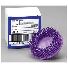 Scotch-Brite Roloc Body Man's Bristle Disc 07536 RD-ZB 36 2″ - Benchmark Tooling