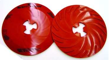 9" - Disc Pad Face Plate - Ribbed - Extra Hard - Benchmark Tooling