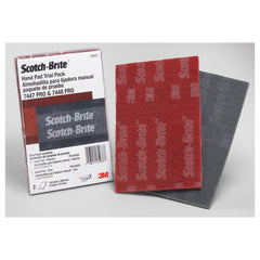 ‎Scotch-Brite PRO Hand Pad 64933 Multi Pack 1 - 6″ × 9″ pad 7447 PRO and 1 - 6″ × 9″ pad 7448 PRO per bag - Benchmark Tooling