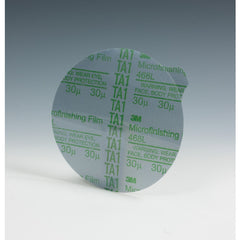 3M Microfinishing Film Disc 468L 15 Mic Type E 12″ x NH Die 1200B Unbacksized - Exact Industrial Supply