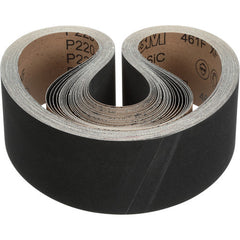 3M Cloth Belt 461F P400 XF-weight 4″ × 132″ Sine-lok - Exact Industrial Supply