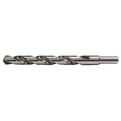 31/64 RHS / RHC HSS 118 Degree Radial Point General Purpose Jobber Length Drill - Bright - Exact Industrial Supply