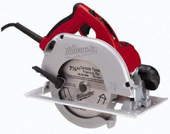 Milwaukee Tool - 15 Amps, 7-1/4" Blade Diam, 5,800 RPM, Electric Circular Saw - 120 Volts, 3.25 hp, 9' Cord Length, 5/8" Arbor Hole, Right Blade - Benchmark Tooling