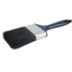 3″ Varnish Brush, Black China Bristle Fill, 3″ Trim Length, Blue Foam Handle - Benchmark Tooling