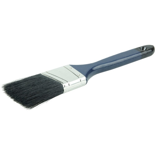 2″ Angled Sash Brush, Black China Bristle, 2-1/4″ Trim Length, Blue Foam Handle - Benchmark Tooling