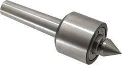 Riten - MT4 Taper Shank, 2-7/8" Head Diam Live Center - 5,500 Max RPM, 3-5/16" Head Length, 1-1/4" Point Diam, 1/4" Point Len, 550 Lb Max Workpc, 2-15/16" OAL, Male Point - Benchmark Tooling