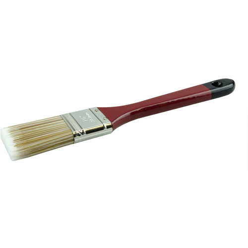 1-1/2″ Flat Sash Brush, Poly/Nylon Fill, 2-1/4″ Trim Length, Red Foam Handle - Benchmark Tooling