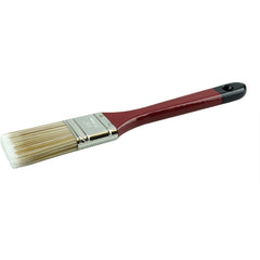 1-1/2″ Flat Sash Brush, Poly/Nylon Fill, 2-1/4″ Trim Length, Red Foam Handle - Benchmark Tooling