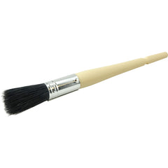 #4 11/16″ Oval Sash Brush, Black China Bristle, 2″ Trim Length, Plain Foam Handle - Benchmark Tooling