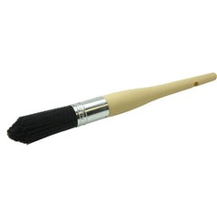 1″ Parts Cleaning Brush, Nylon Fill, 2-3/4″ Trim Length, Plain Foam Round Sash Handle - Benchmark Tooling