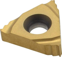 Seco - 16ER External Right Hand 40 UN Laydown Threading Insert - Grade CP500, TiAlN/TiN Coated Carbide - Benchmark Tooling