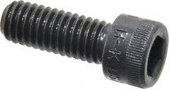 Made in USA - 3/8-16 UNC Hex Socket Drive, Socket Cap Screw - Alloy Steel, Black Oxide Finish, Fully Threaded, 1" Length Under Head - Benchmark Tooling