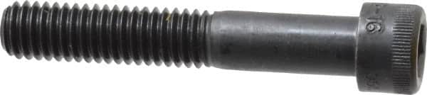 Made in USA - 3/8-16 UNC Hex Socket Drive, Socket Cap Screw - Alloy Steel, Black Oxide Finish, Partially Threaded, 2-1/4" Length Under Head - Benchmark Tooling