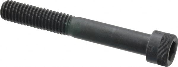 Made in USA - 3/8-16 UNC Hex Socket Drive, Socket Cap Screw - Alloy Steel, Black Oxide Finish, Partially Threaded, 2-3/4" Length Under Head - Benchmark Tooling
