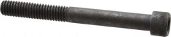 Made in USA - 3/8-16 UNC Hex Socket Drive, Socket Cap Screw - Alloy Steel, Black Oxide Finish, Partially Threaded, 3-1/2" Length Under Head - Benchmark Tooling