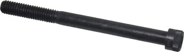Made in USA - 3/8-16 UNC Hex Socket Drive, Socket Cap Screw - Alloy Steel, Black Oxide Finish, Partially Threaded, 4-1/2" Length Under Head - Benchmark Tooling