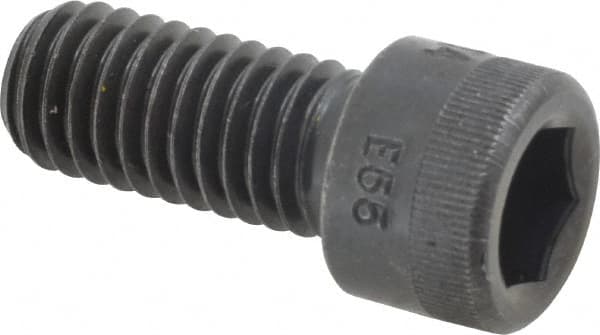 Made in USA - 7/16-14 UNC Hex Socket Drive, Socket Cap Screw - Alloy Steel, Black Oxide Finish, Fully Threaded, 1" Length Under Head - Benchmark Tooling