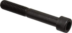 Made in USA - 7/16-14 UNC Hex Socket Drive, Socket Cap Screw - Alloy Steel, Black Oxide Finish, Partially Threaded, 3" Length Under Head - Benchmark Tooling