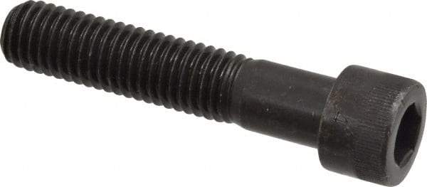 Made in USA - 1/2-13 UNC Hex Socket Drive, Socket Cap Screw - Alloy Steel, Black Oxide Finish, Partially Threaded, 2-1/2" Length Under Head - Benchmark Tooling