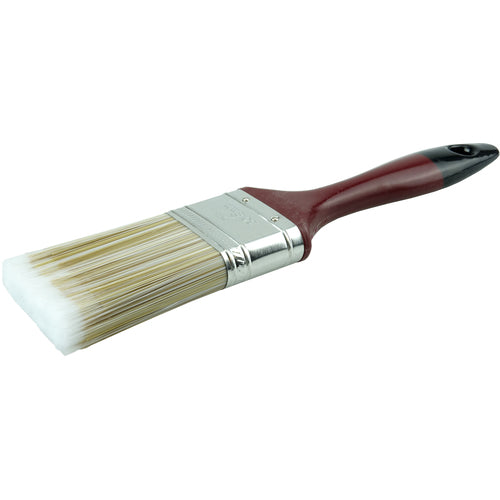 2″ Varnish Brush, Poly/Nylon Fill, 2-3/4″ Trim Length, Red Foam Handle - Benchmark Tooling