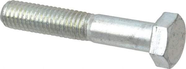 Value Collection - M8x1.25mm Metric Coarse, 45mm Length Under Head Hex Head Cap Screw - Partially Threaded, Grade 10.9 Alloy Steel, Zinc-Plated Finish, 13mm Hex - Benchmark Tooling